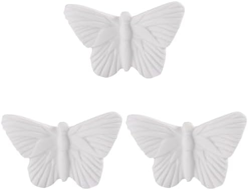 Amosfun 3pcs Ceramic Butterfly Wall Decor