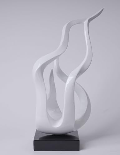 Abstract Flame Sculpture Modern Art Table Centerpiece Statue 165 Inch