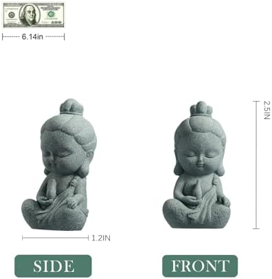 Fengshui Caishen Small Guan Yin Statue - Handmade