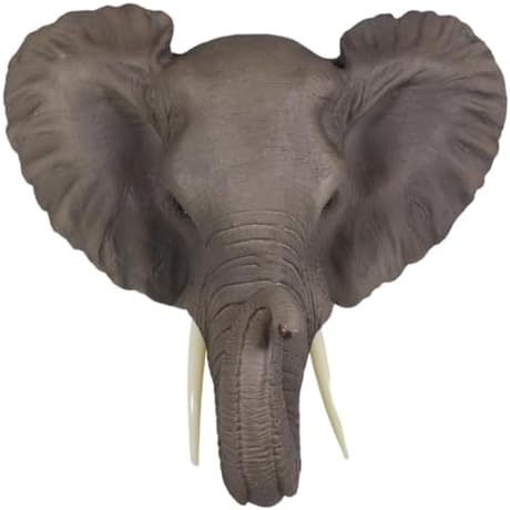 Ebros Safari African Bush Elephant Wall Sculpture 9 Tall