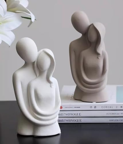 Modern Romantic Couple Sculptures for Home Decor