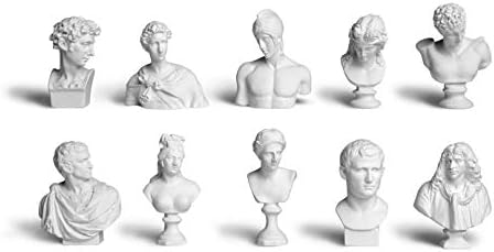 Garwor 10PCS Set Greek Mythology Mini Resin Statues