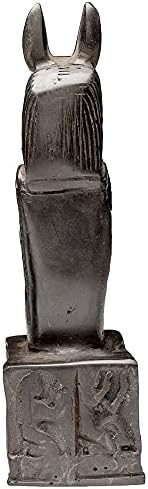 Egyptian Imports Anubis Kneeling Statue Black 5 Inch
