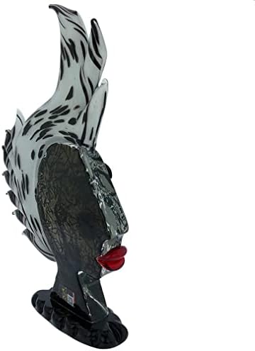 Glass Of Venice Picasso Head African Woman Murano Glass Sculpture