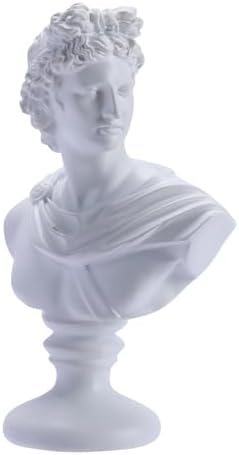 Greek David Head Bust Statue Sculpture Home Decor White