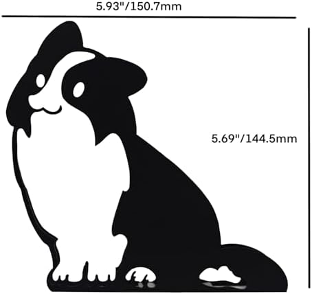 Minimalist Dog Metal Wall Sculpture Art Decoration