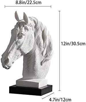 Elegant Sandstone Horse Head Statue for Home Decor