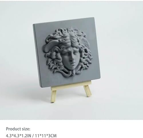 Elegant Medusa Stereoscopic Sculpture Snake Hair Statue Home Decor