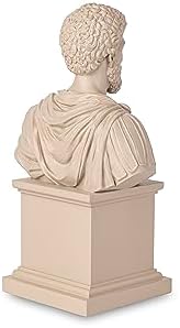 Marcus Aurelius Statue Bust - 65 Inch Stoic Philosopher Sculpture