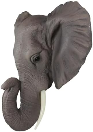 Ebros Safari African Bush Elephant Wall Sculpture 9 Tall