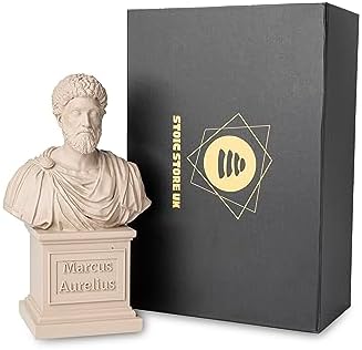 Stoic Store UK Marcus Aurelius Statue Bust - 8 Inches Resin Sculpture