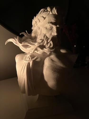 Generic Zeus Statue 10 Inch White Plastic