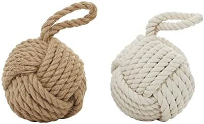 Deco 79 Jute Rope Knot Decorative Sculptures Set of 2