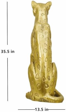OUTOUR 355H Large Leopard Statue Outdoor Garden Decor