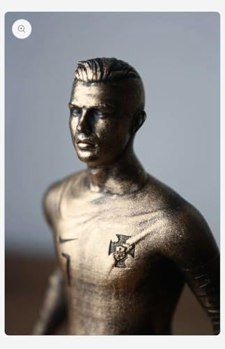 Limited Edition Soccer Player Bronze Statue with Number 7 Jersey