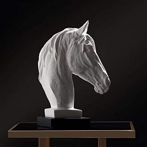 Elegant Sandstone Horse Head Statue for Home Decor
