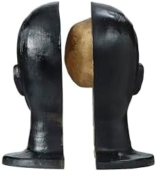 Abstract Male Brain Sculpture Antique Style Head Statue
