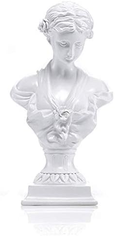 Lependor Classic Greek Venus de Milo Bust Statue 12 Inch White