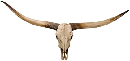SvRite 70 Inch Long Horn Cow Skull Wall Decor