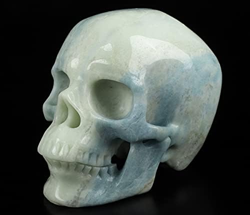 Skullis Royal Dumortierite Crystal Skull Sculpture