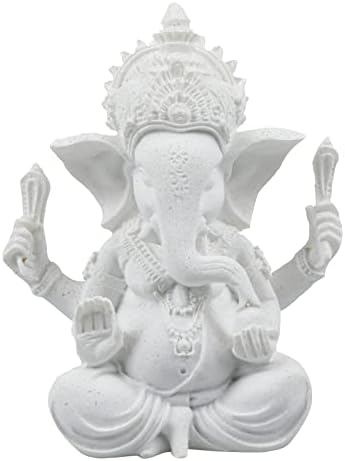 Elephant Buddha Statue Feng Shui Decor Handmade Resin