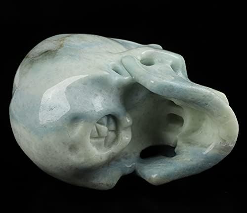 Skullis Royal Dumortierite Crystal Skull Sculpture