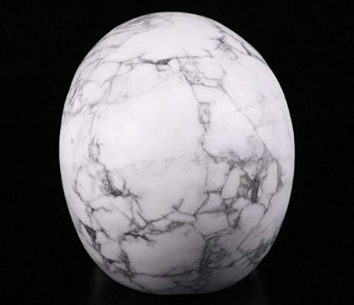 Skullis 5 Inch Howlite Crystal Skull Statue