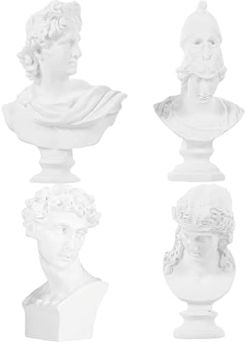 Happyyami 4pcs Greek Statue Decorations