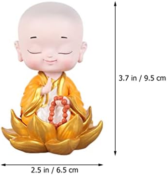 GANAZONO Little Monk Statue Buddha Sculpture