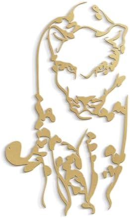 SIGNLEADER Gold Metal Wall Sculpture 24 Decor