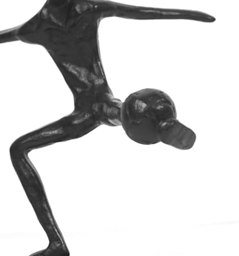 DreamsEden Cast Iron Soccer Player Statue