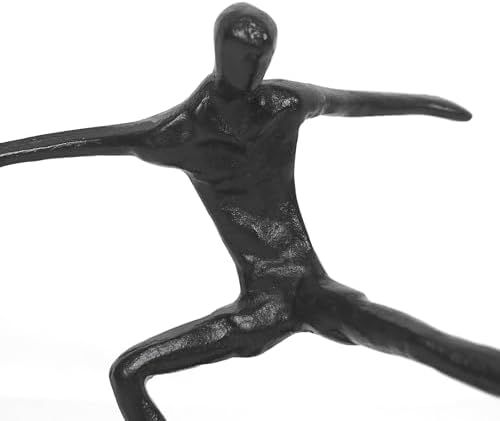 DreamsEden Cast Iron Soccer Player Statue