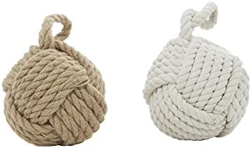 Deco 79 Jute Rope Knot Decorative Sculptures Set of 2