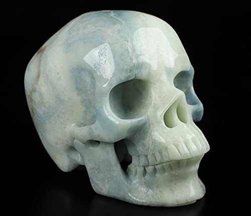 Skullis Royal Dumortierite Crystal Skull Sculpture