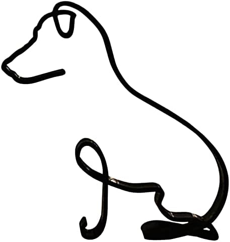 YRHSPORT Minimalist Metal Dog Sculpture Wall Art 1