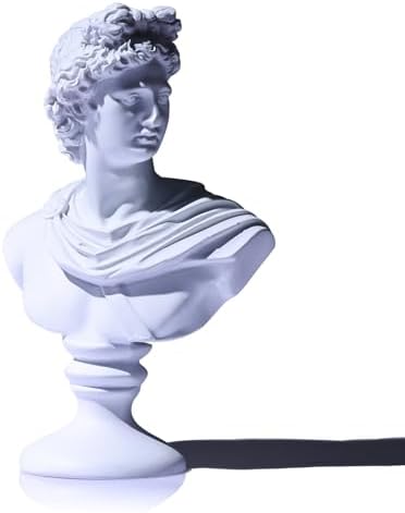 Lccck 6 Inch White Apollo Bust Statue Home Decor
