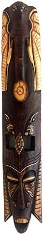 OMA African Mask Wall Hanging Decor Elephant Sculpture