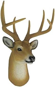 8 Point Buck Wall Mounted Fake Deer Head Sculpture
