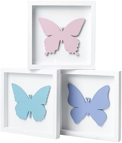 TideAndTales 3D Butterfly Wall Decor Set of 3