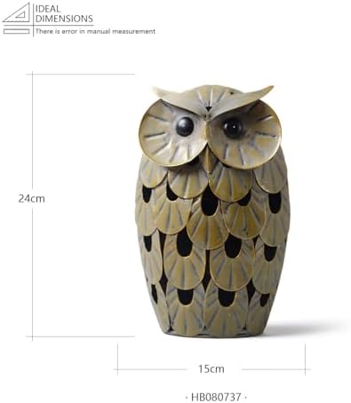 Sturdy Metal Owl Decor Statue 94 Inch