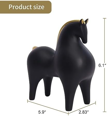 Pointnio Abstract Horse Sculpture - Modern Art Decor