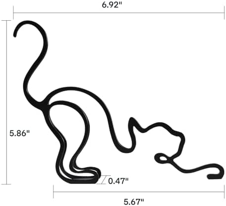 Yrhsport Stretching Cat Wall Sculpture