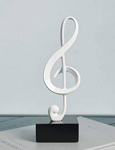 HAUCOZE 3Pcs Music Note Sculpture Decor Statues