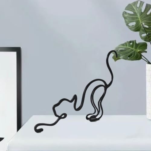 Yrhsport Stretching Cat Wall Sculpture