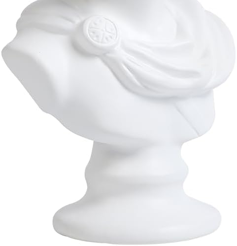 Apollo Bust Sculpture - 125 Inch White Resin Statue