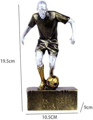 Soccer Player Sculpture Home Office Decoration