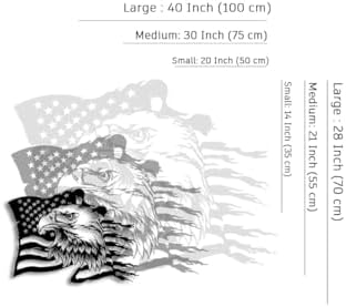 MOSHPY Patriotic Eagle Wall Art for Home Decor