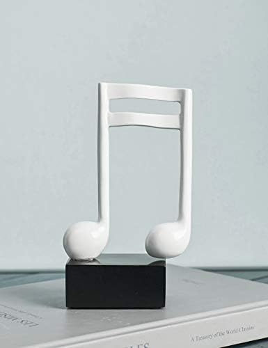 HAUCOZE 3Pcs Music Note Sculpture Decor Statues