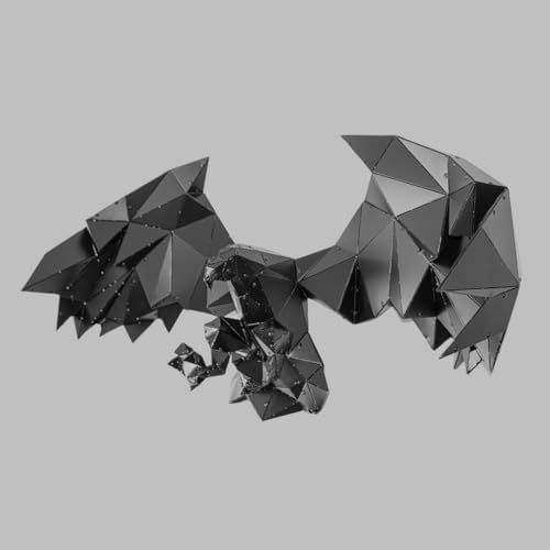 Winged Eagle 3D Wall Art - Modern Metal Decor Sculpture
