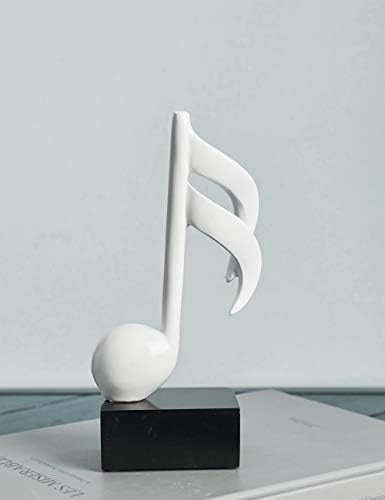 HAUCOZE 3Pcs Music Note Sculpture Decor Statues